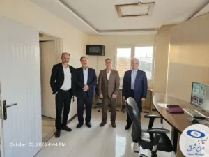 بازدید مدیرعامل، معاون طرح و توسعه و معاون مالی و پشتیبانی شرکت برق منطقه‌ای گیلان از تصفیه‌خانه چهل‌بازه
