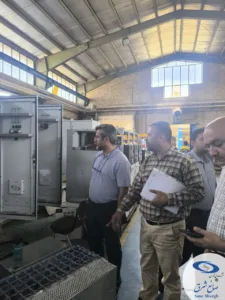 بازديد جناب آقايان مهندسين محمدي و نصيري، مدیران محترم بخش AVL شرکت ملي صنايع مس ايران از مجموعه کارخانه‌هاي شرکت صانع شرق